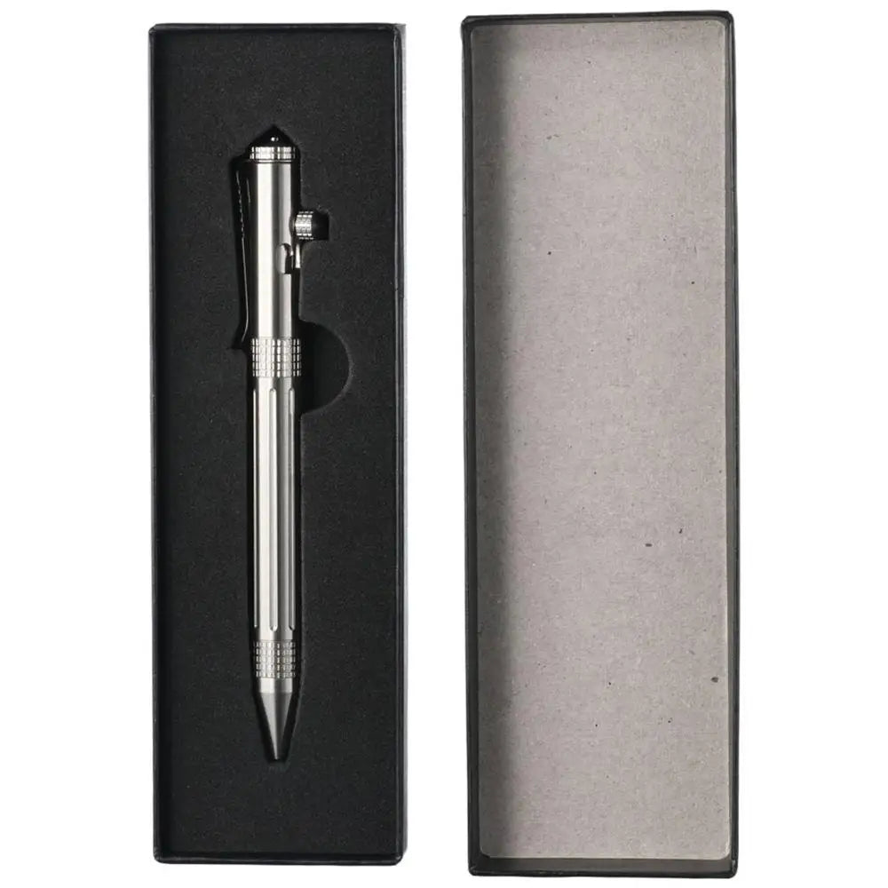 Stainless Steel Bolt Action Pen – Silver & Black Ink | HIP Bolt Action Pen HIP WHITE