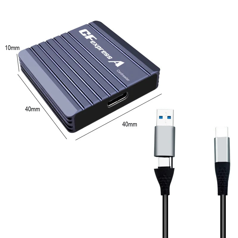 CFexpress Type A Card Reader USB 3.2 Gen2 10Gbps | OULLX Memory Card Reader HIP As Photo