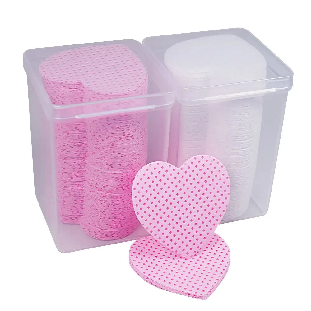 200pcs Lint-Free Eyelash Glue Cleaner Pads for Lash Extensions Lash Extension Wipes HIP