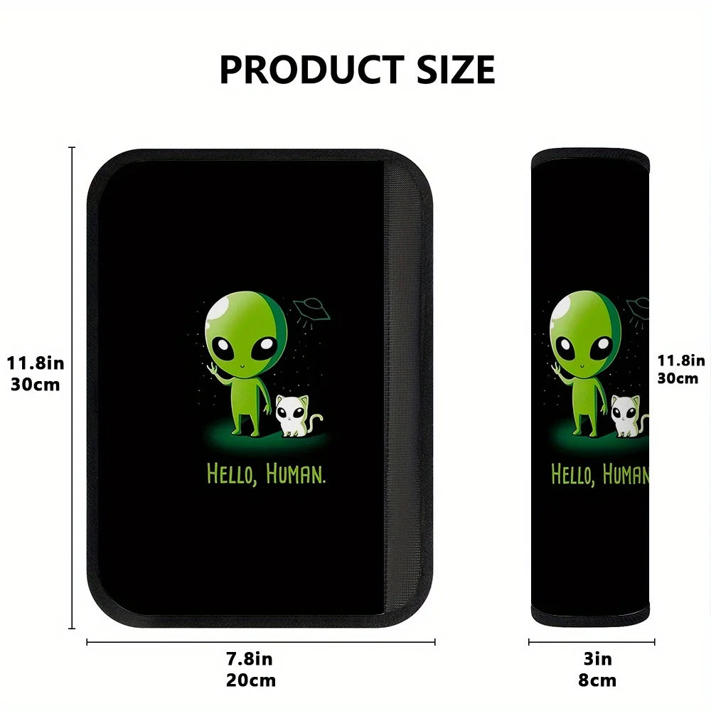 2-Pack Alien Cat Car Seat Belt Covers – Universal Fit | HIP Seat Belt Cover HIP 1