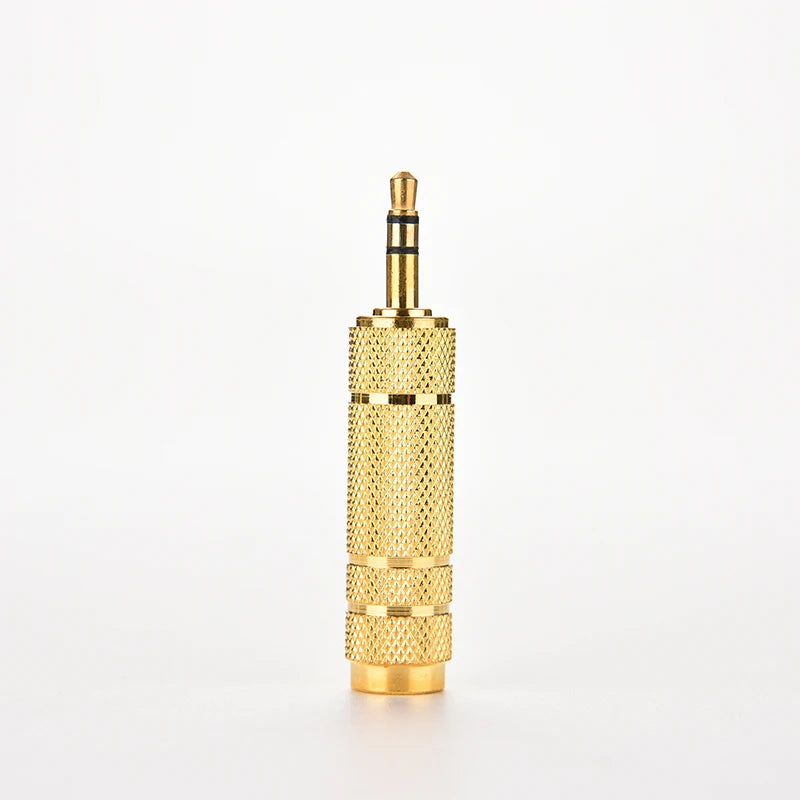 3.5mm to 6.35mm Stereo Audio Jack Adapter – Gold-Plated Audio Jack Adapter HIP Style1