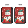 Snowman Car Seat Belt Cover Pads – 2-Pack Universal Fit Seat Belt Cover HIP black