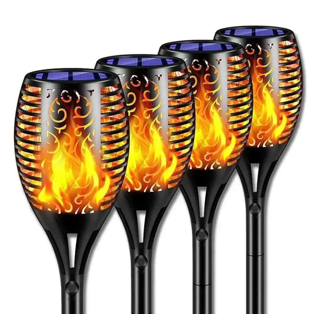 Solar Flickering Torch Light 96 LED – Waterproof Garden Flame Lamp Solar Garden Torch Light HIP