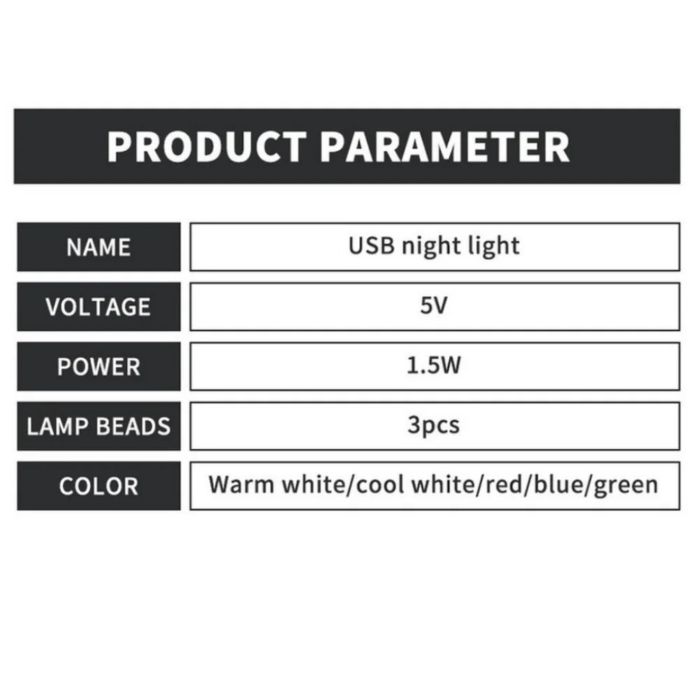 LDHLM Mini USB LED Night Light – Reading & Laptop Lamp USB LED Night Light HIP