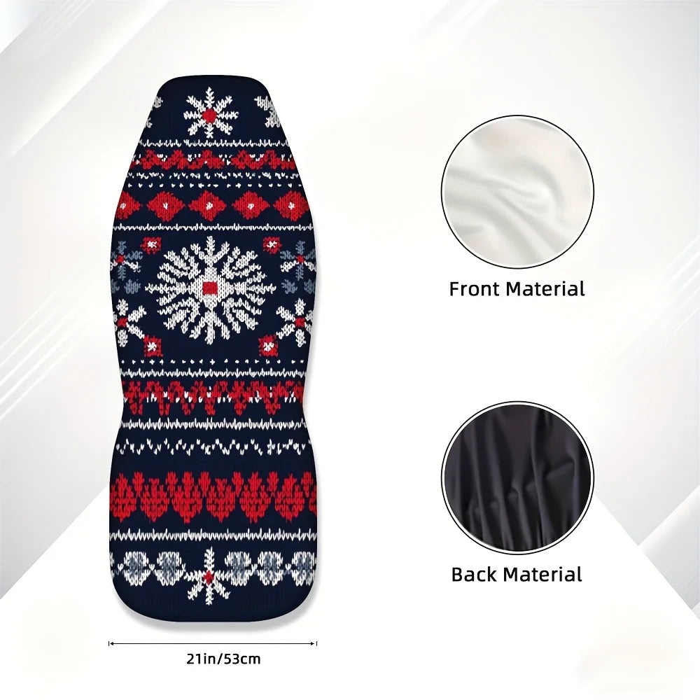 2-Pack Nordic Snowflake Car Seat Covers – Machine-Washable Car Seat Covers HIP