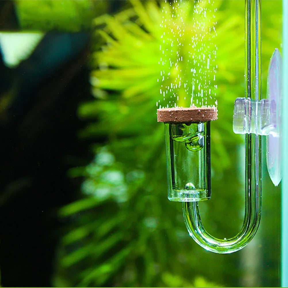 Acrylic Transparent CO2 Diffuser Atomizer Bubble Counter for Aquarium Plants Water Grass HIP