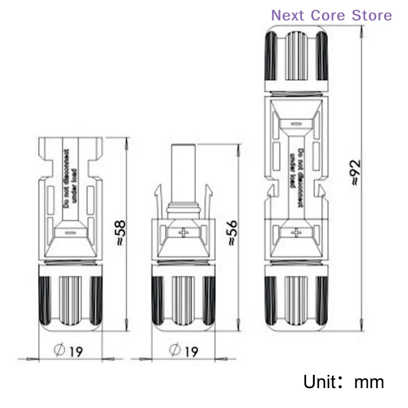 14AWG Solar Panel Extension Cable – Male & Female PV Connectors Solar Extension Cable HIP