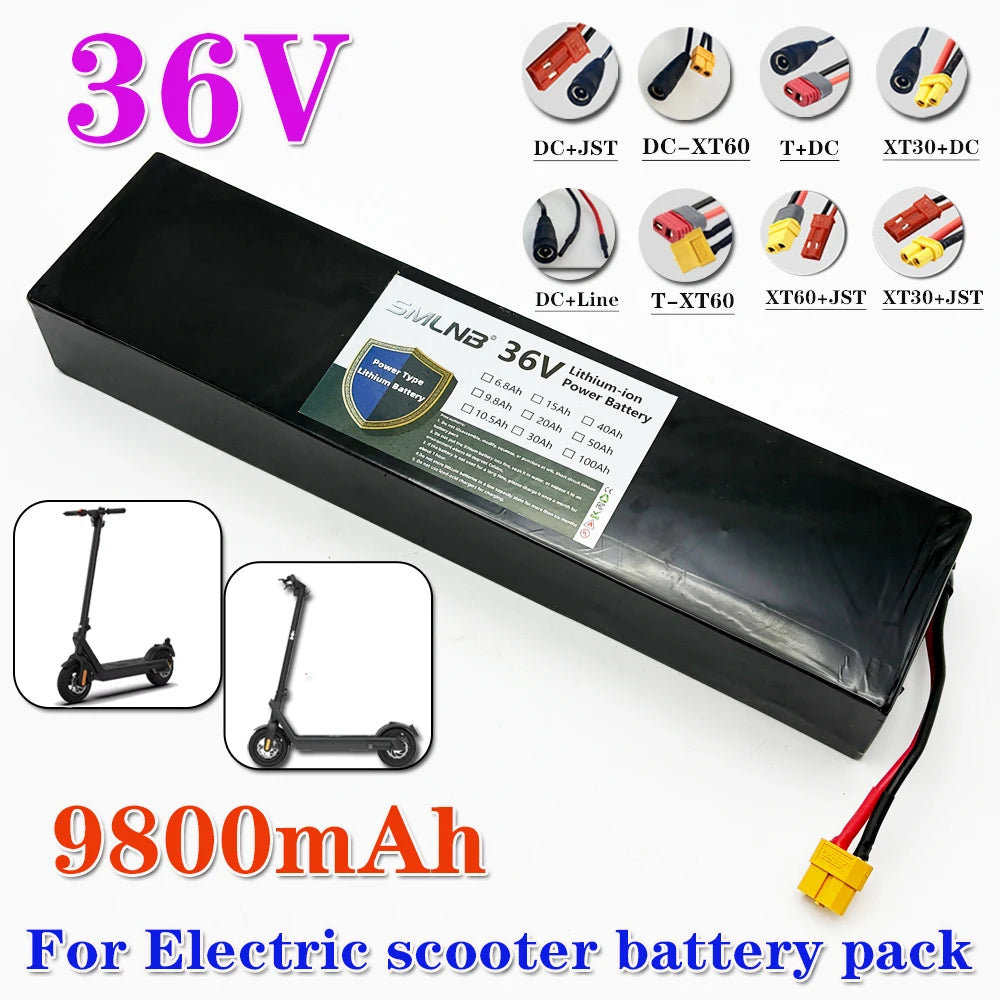 36V 9800mAh 10S3P Li-Ion Battery with BMS – KUGOO S1 S2 S3 Scooter Battery Pack HIP