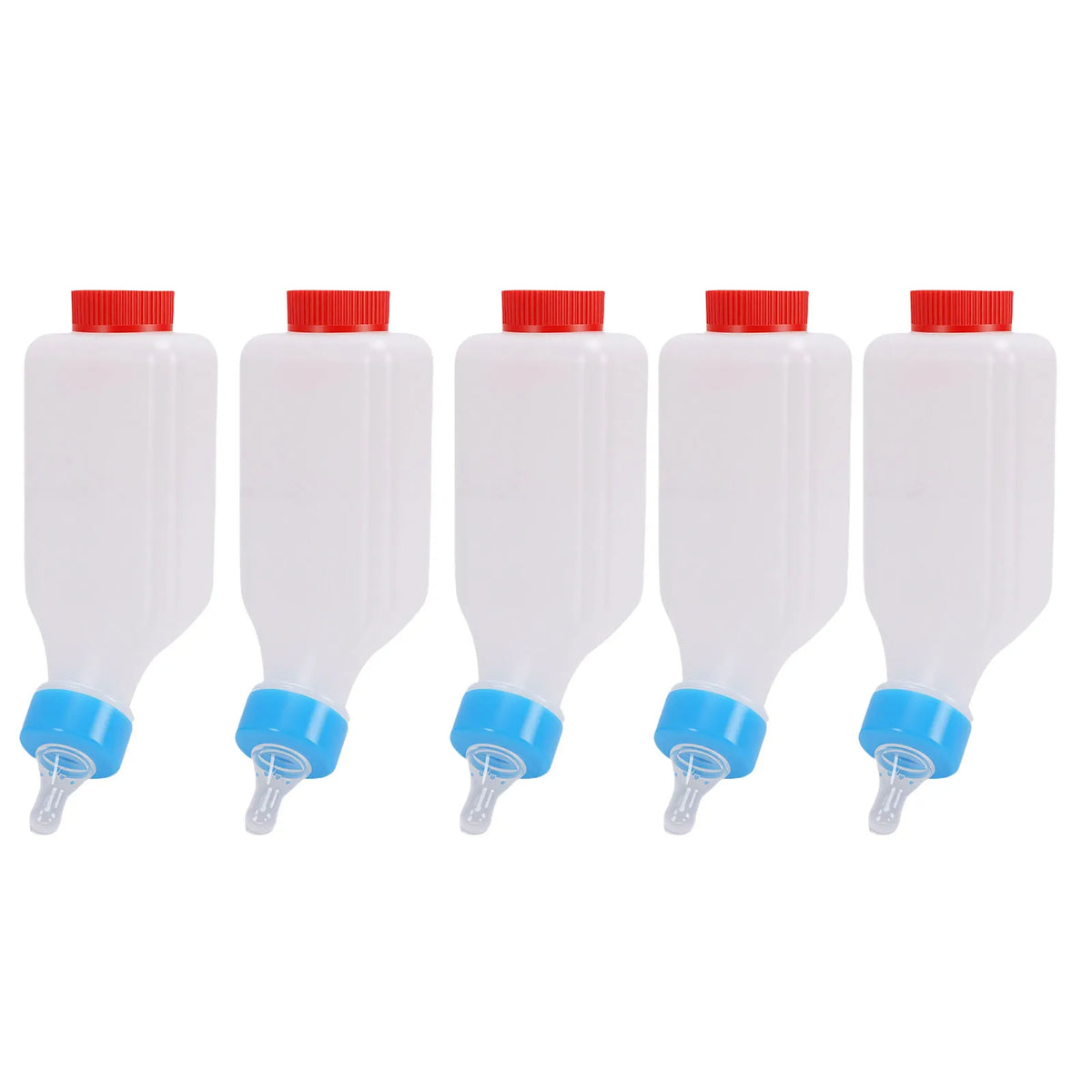 5pcs Lamb Feeding Bottle Thickened Goat Feeder Bottle with Pacifier Hanging Handle for Livestock 500ML Goat Feeding Bottle HIP