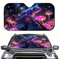 Starry Night Frog Car Sunshade – Collapsible, 4 Suction Cups Car Windshield Sunshade HIP M