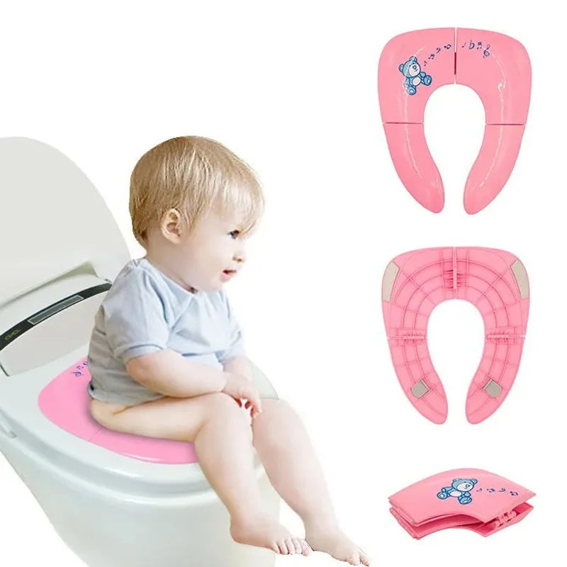 Foldable Travel Potty Seat – Portable Toddler Toilet Trainer Travel Potty Seat HIP
