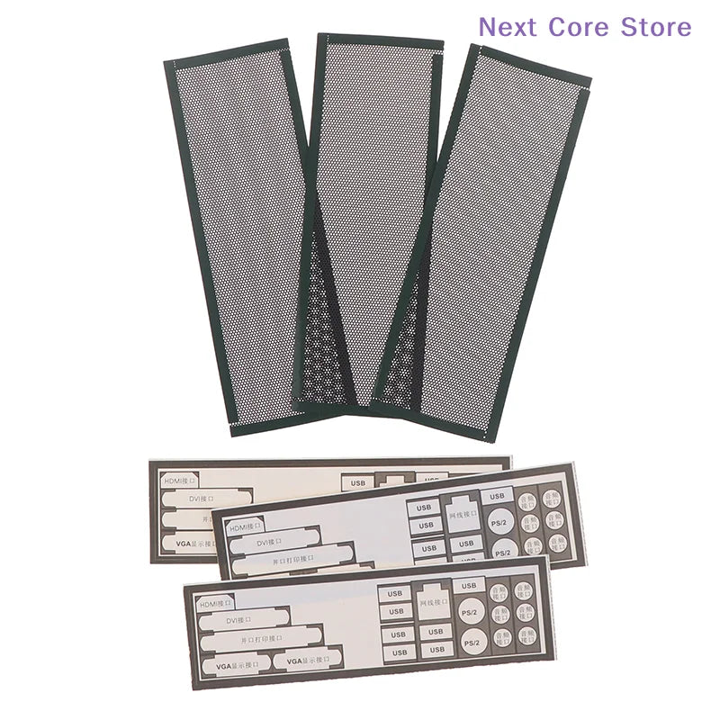 3-Pack PVC Dust Filter for PC Chassis I/O Shield – Universal PC Case Dust Filter HIP