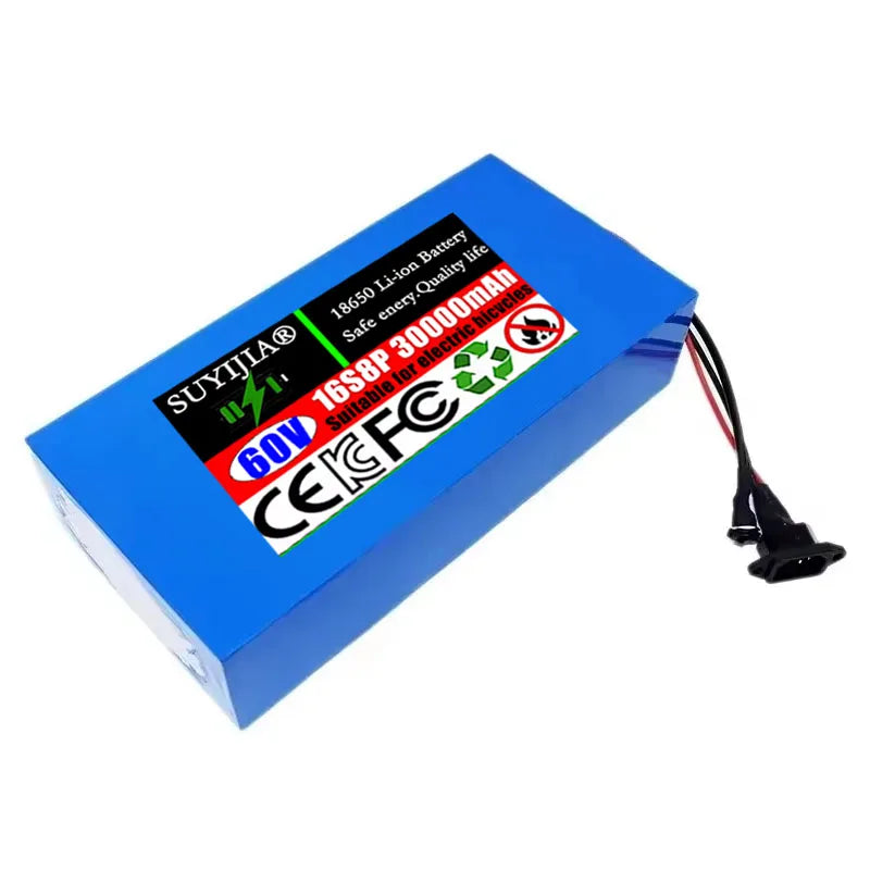 60V 30Ah Lithium-Ion Battery Pack 16S8P Built-In BMS | SUYIJIA Lithium Battery Pack HIP