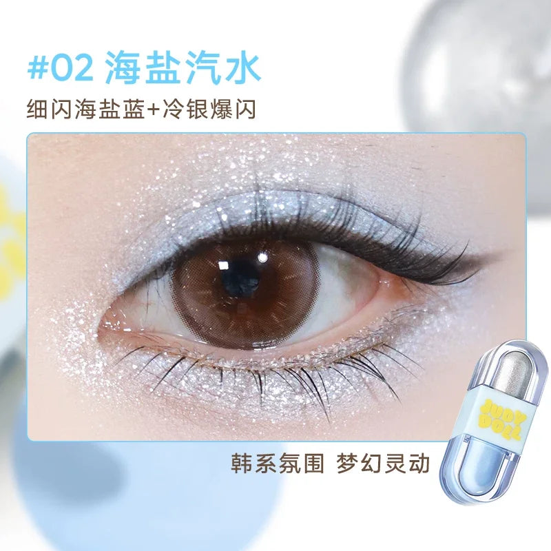 Judydoll Mini Jelly Liquid Blush, Lip Gloss & Cushion Compact Liquid Blush Compact HIP Liquid eyeshadow 02