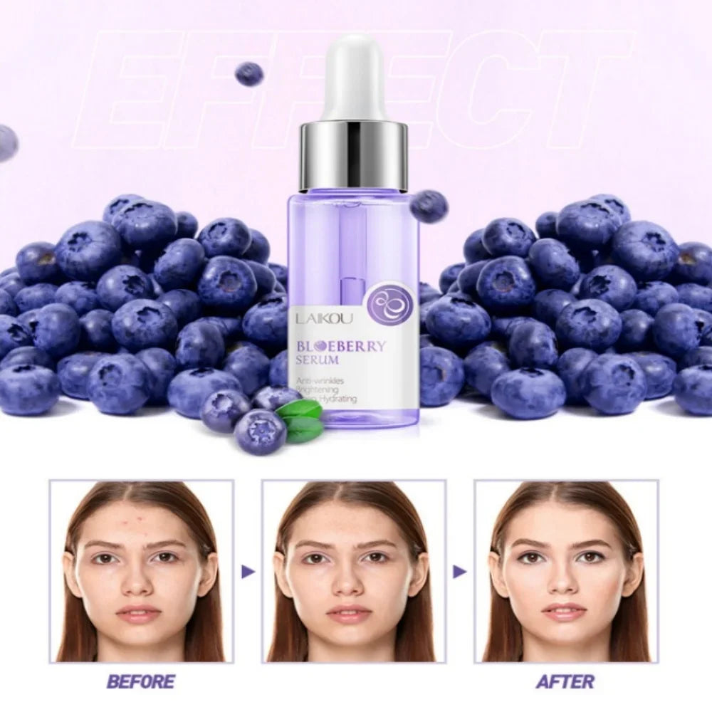 LAIKOU Blueberry Face Serum – Hydrating & Brightening Essence Face Serum HIP