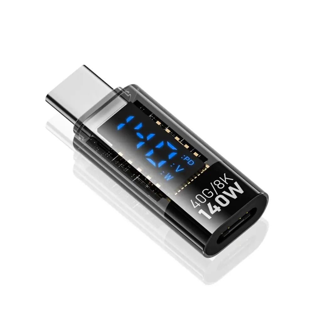 140W USB-C Adapter 40Gbps LED Display | PD3.0 Type-C Connector USB-C Adapter HIP