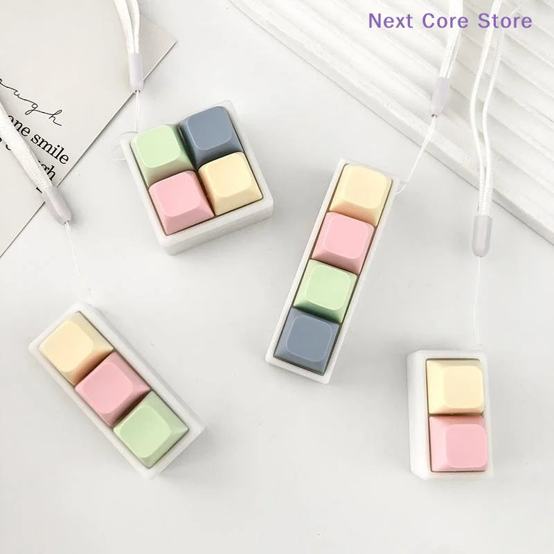 Finger Keyboard Keycap Clicker Fidget Toy – 2/3/4 Keys Fidget Clicker Toy HIP