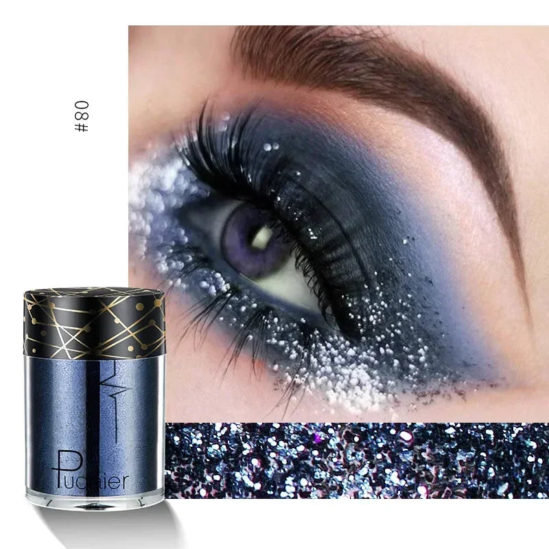 New Glitter Eye Shadow Professional Makeup Monochrome Shining Eyeshadow Sequins Universal Party Cosmetic HIP 08