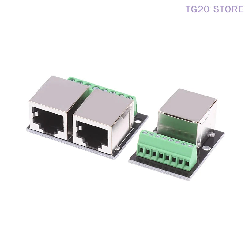 RJ45 Female Adapter Board – Single & Double 3.5mm Terminal Network Adapter Board HIP