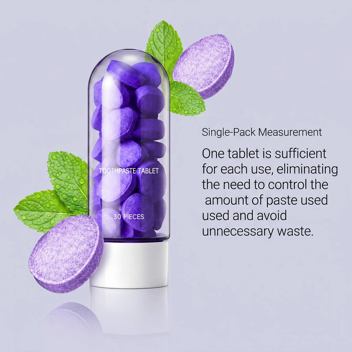 Purple Mint Toothpaste Tablets – Brightening & Fresh Breath Toothpaste Tablets HIP