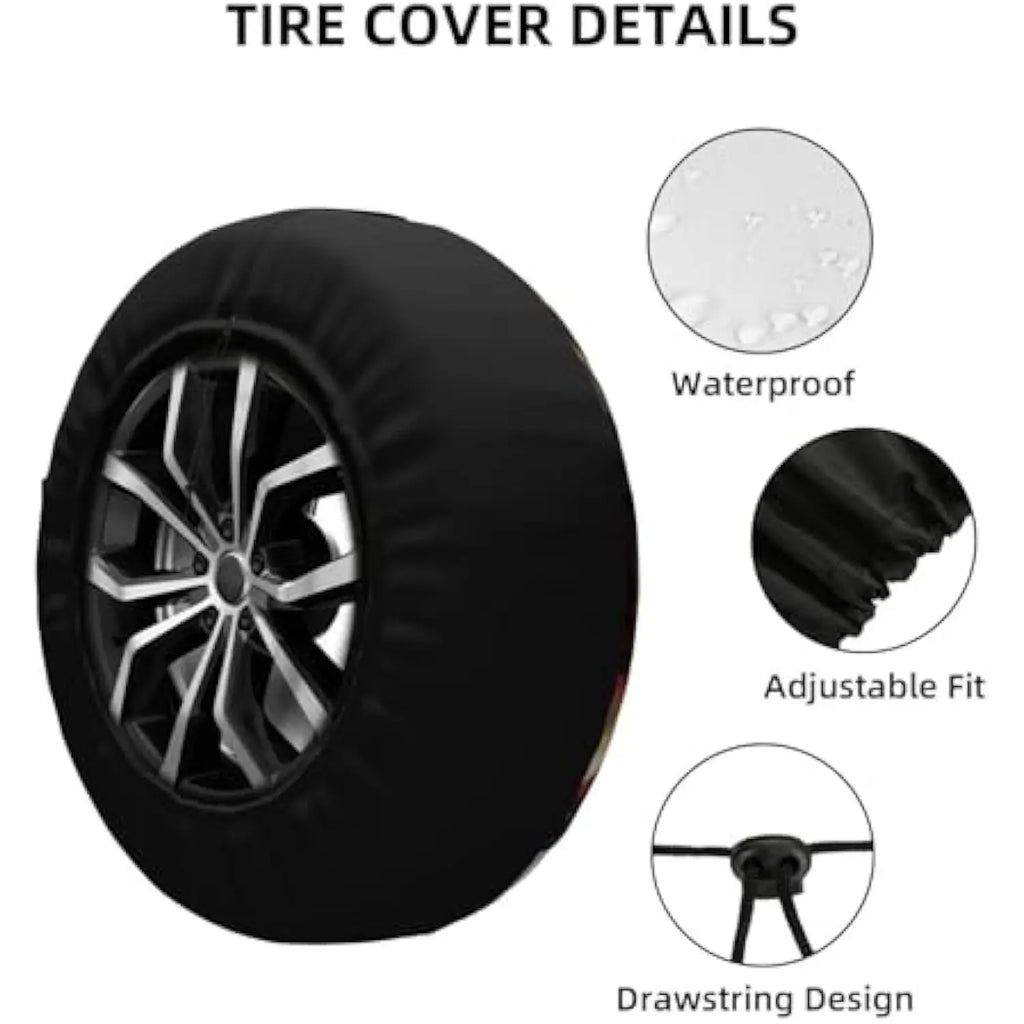 Funny Chickens Spare Tire Cover – Weatherproof Polyester SUV Spare Tire Cover HIP