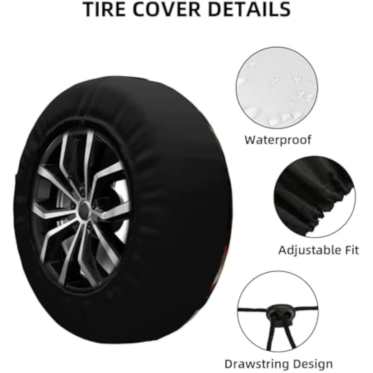 Funny Chickens Spare Tire Cover – Weatherproof Polyester SUV Spare Tire Cover HIP