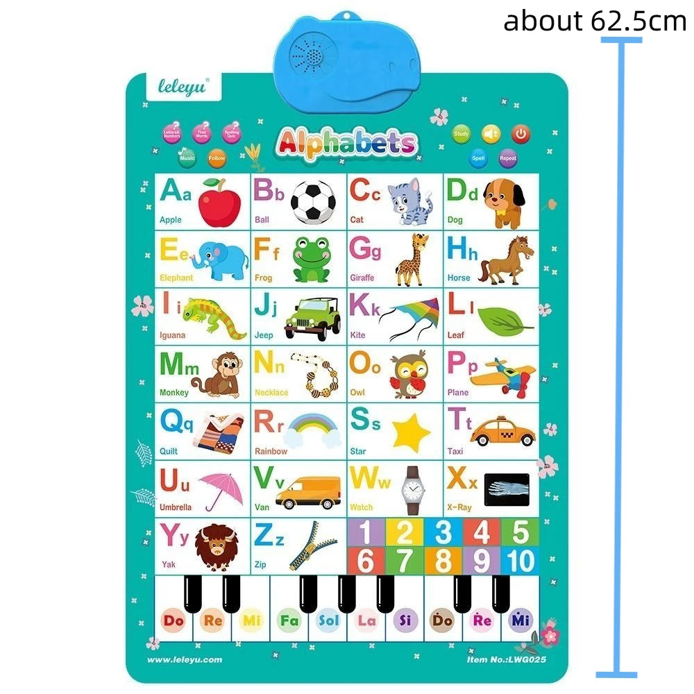 Interactive Electronic Alphabet Wall Chart | Piano Learning Poster Educational Learning Toy HIP