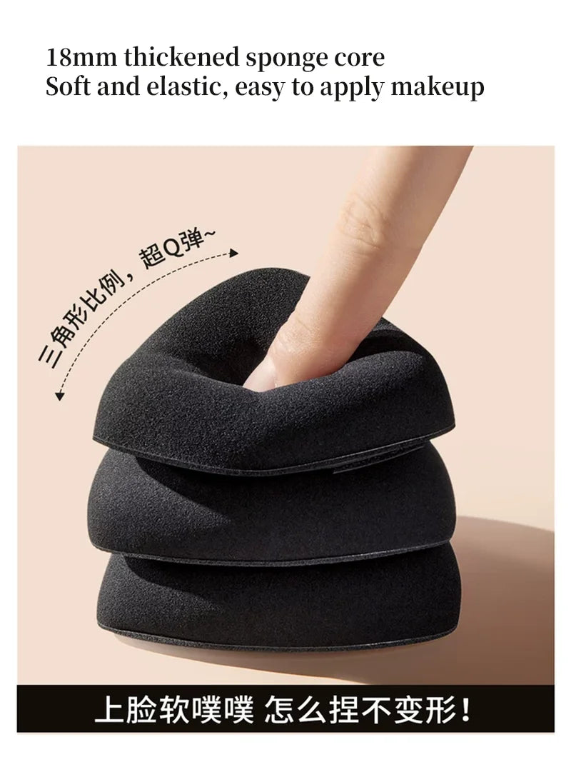Lishu Black Punk Rubycell Cushion Puff – Wet & Dry Use Makeup Cushion Puff HIP