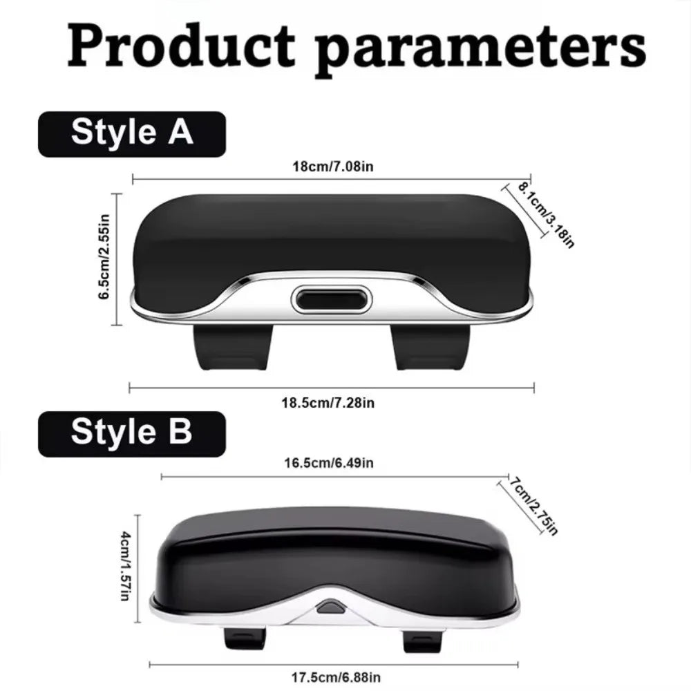Car Sun Visor Glasses Holder – Anti-Shake Press-Open Box Car Visor Organizer HIP