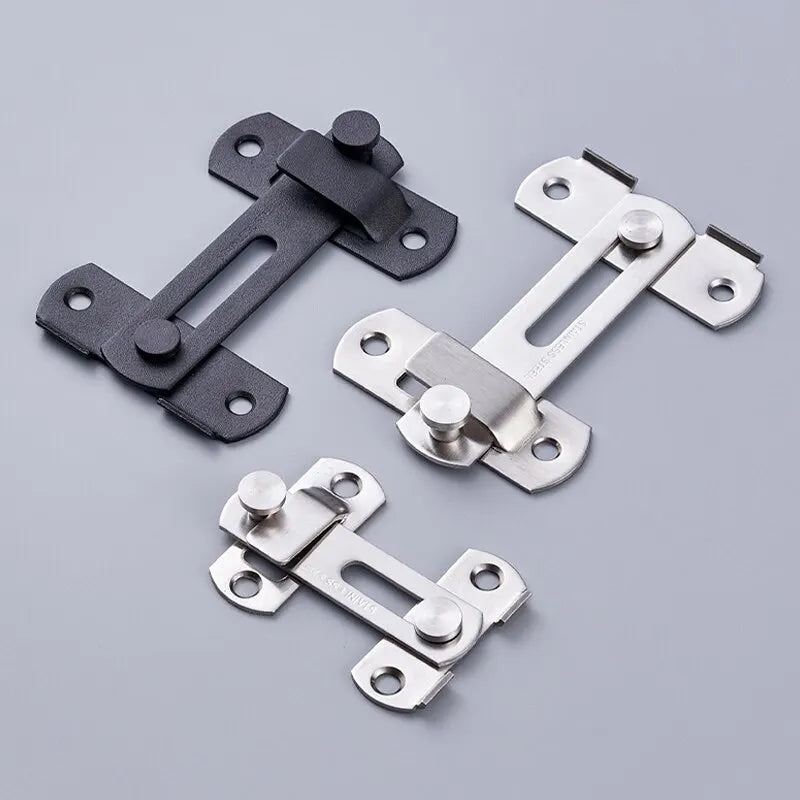 Sliding Barn Door Latch – Hook & Eye Bolt Lock 3" & 4" Door Latch Hardware HIP