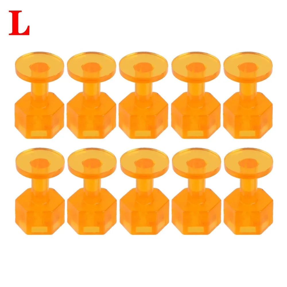 10-Pc Paintless Dent Repair Glue Pull Tabs – PC Material Dent Repair Tool HIP 13MM
