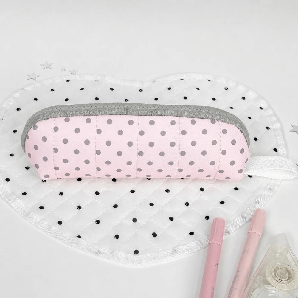 Korean Polka Dot Pencil Case – Large Capacity Stationery Bag Pencil Case HIP