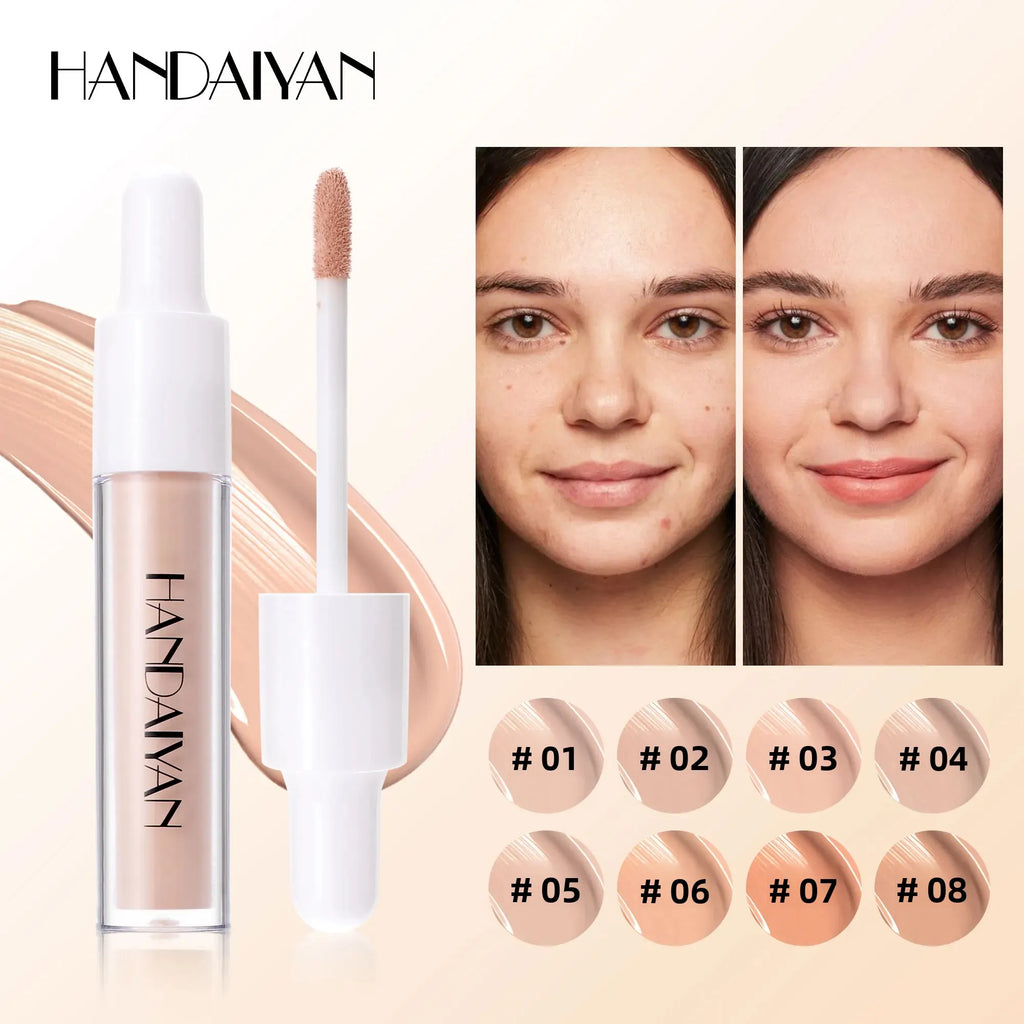 HANDAIYAN 8-Shade Waterproof Liquid Concealer | Full Coverage Liquid Concealer HIP