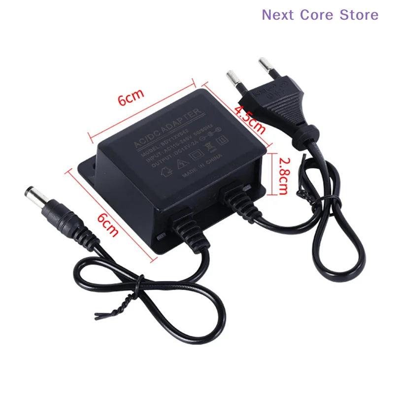 DC 12V 2A Waterproof Power Adapter for CCTV DVR NVR Cameras Power Adapter HIP