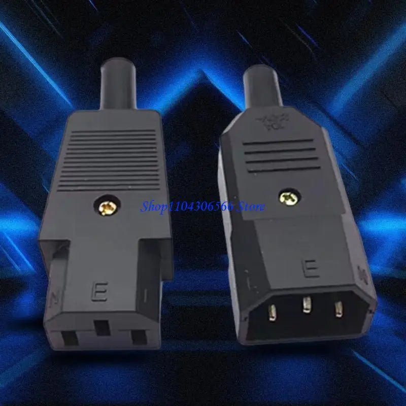 IEC C14 Male & C13 Female Power Plug Adapters – 5-Pack Power Plug Adapter HIP