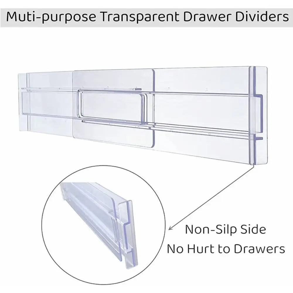 Adjustable Clear Drawer Divider Organizer – ABS Separator Drawer Divider Organizer HIP