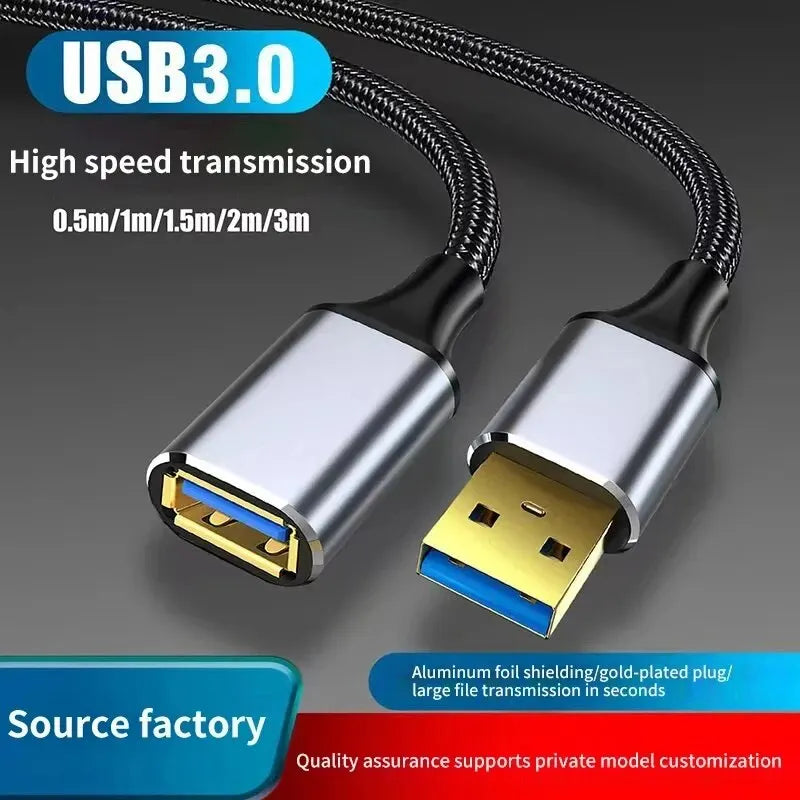 USB 3.0 Male to Female Extension Cable – 5Gbps SuperSpeed USB Extension Cable HIP