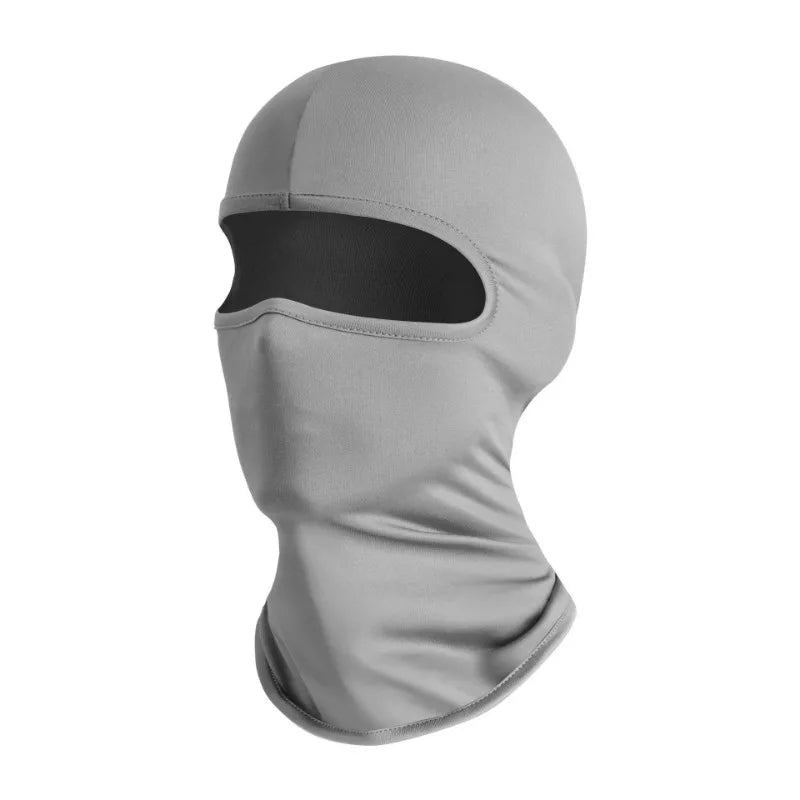 Breathable UV Ice Silk Face Mask & Neck Scarf – Men & Women Outdoor Face Scarf HIP C215-Light Grey-1PCS