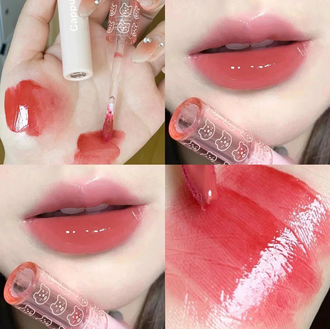 Water Mirror Lip Glaze Lipstick Non-stick Cup Lasting Moisturizing Lipgloss Colorful Women Lip Oil Silky Lip Tint Makeup Tool HIP 03 1