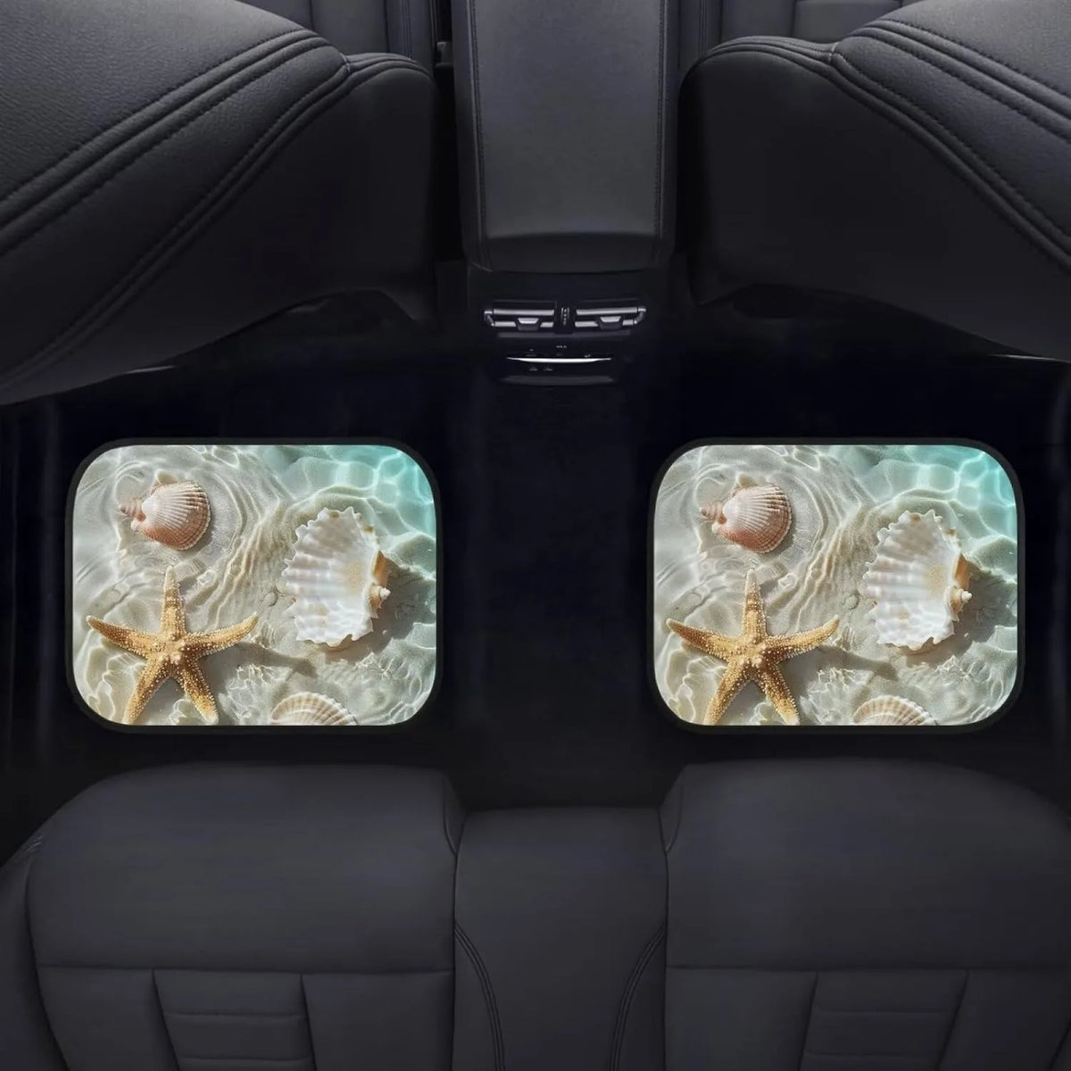 4-Piece Seashell Starfish Car Floor Mats – Universal Fit Car Floor Mats HIP