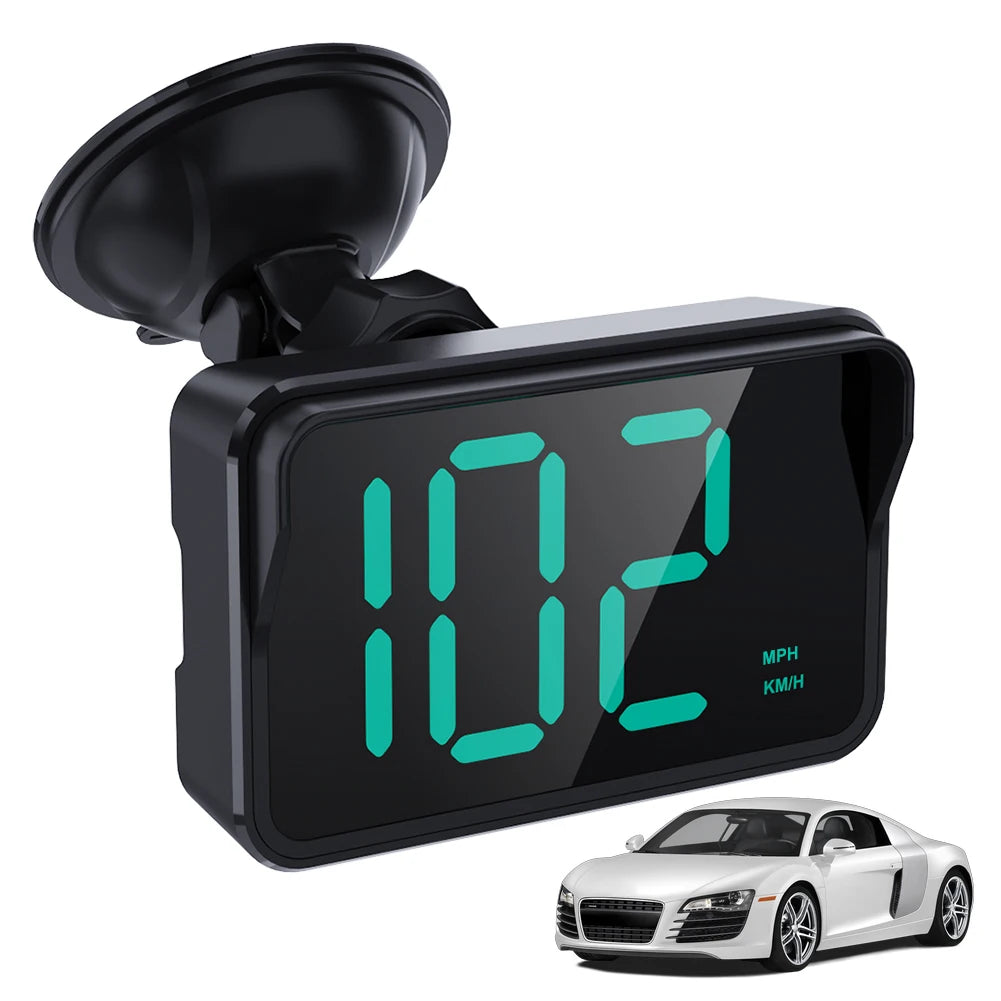 Universal Car HUD GPS Digital Speedometer – KMH/MPH Car HUD Display HIP