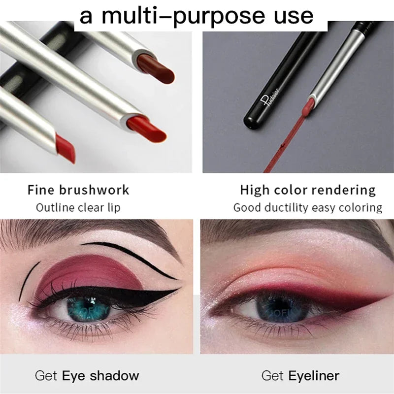 17Colors Portable Matte Pencil Lipstick Natural Long-lasting Waterproof Moisturizing Pen Lip Liner Makeup For Women HIP