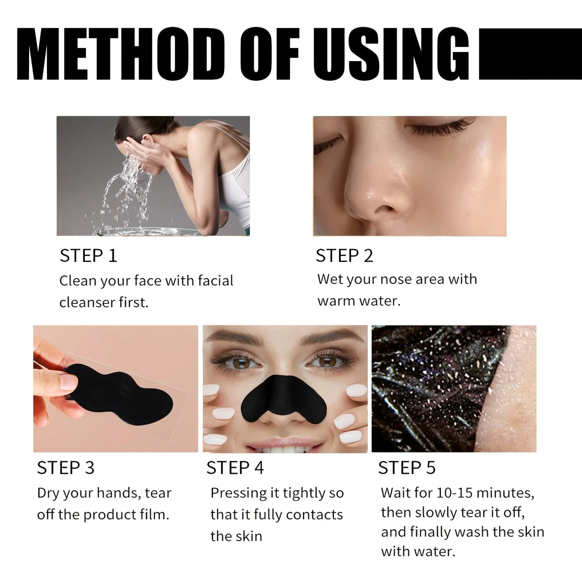 Nose Pore Cleansing Strips – Blackhead Removal Patches | HIP Nose Pore Strips HIP
