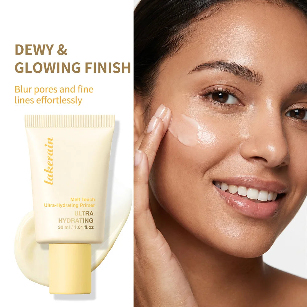 Melt Touch Primer 3 IN 1 Buttery Glow Ultra Hydrating Makeup Base Long Lasting Pore Minimizer Smooth Fine Lines Brightening Base HIP