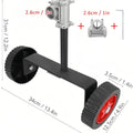 Lawn Mower Upgrade Support Wheel Kit Fits 26/28mm Tube Easy Lawn Care Auxiliary Wheel for Grass Cutter Garden Tool Accessory HIP For 26mm Pole