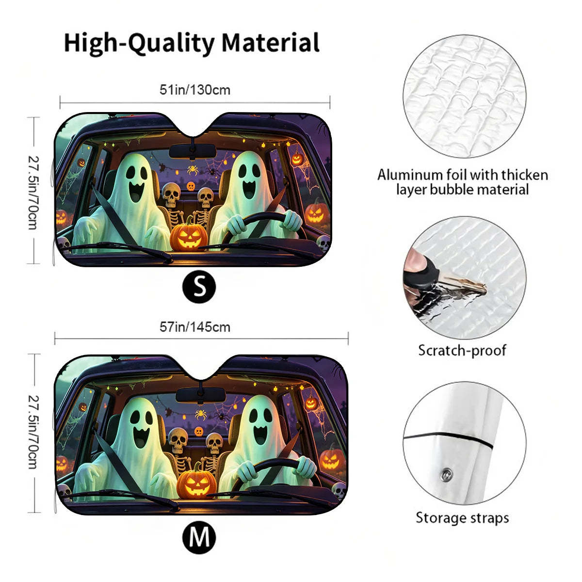 Foldable Car Windshield Sunshade with Suction Cups Car Windshield Sunshade HIP