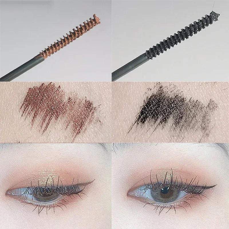 1 Pcs Curling Mascara Ultra-fine Small Brush Head Mascara Slim And Thick Curling Anti-sweat Non-smudge Curling Mascara Comestics HIP