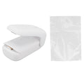 Bag Sealer 2 in 1 ABS Handheld Portable Food Snack Bag Sealing Machine with Springback Knife Handheld Sealing Machine HIP WHITE USB Type-C