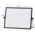 Foldable Double-Sided Desktop Whiteboard with Stand – 30×40cm Desktop Whiteboard HIP Black