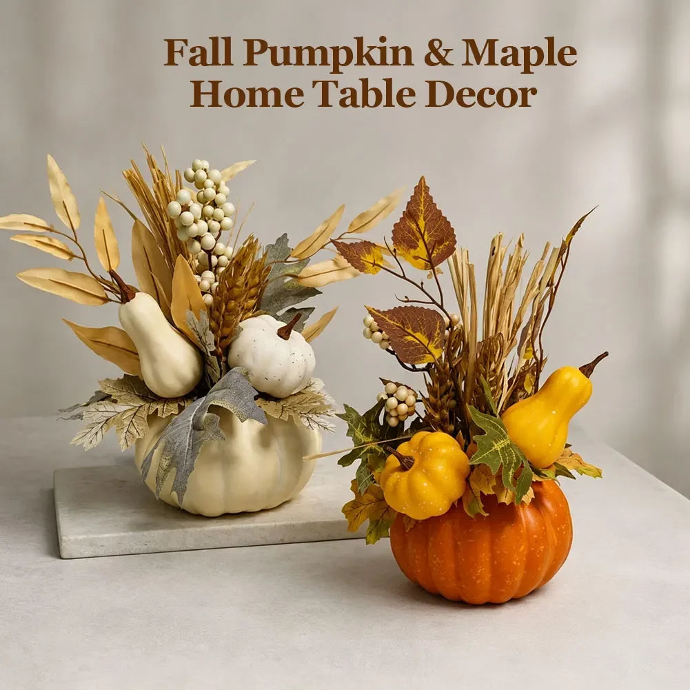 Halloween Decoration Artificial Floral Arrangement Artificial Pumpkin Flower for Porch DIY Crafts Halloween Office Decorations HIP